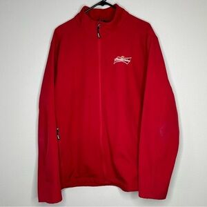 Core 365 Men’s Red Full Zip‎ up jacket Size XL Budweiser Logo